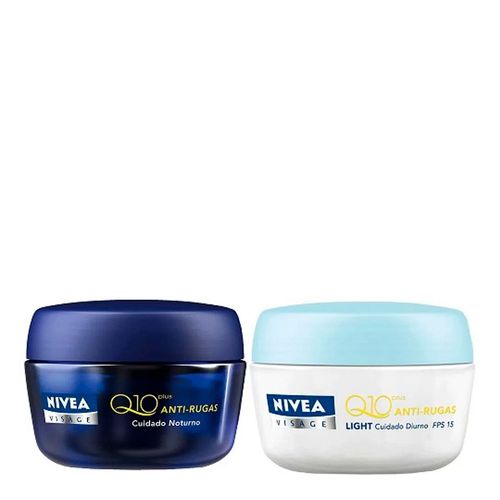 Kit Nivea Visage Q10 Diurno FPS 15 50g + Noturno 50g Kit Nivea Visage Q10 Diurno FPS 15 50g + Noturno 50g