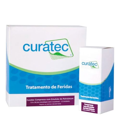 Compressa De Emulsão De Petrolatum Curatec Compressa De Emulsão De Petrolatum Curatec