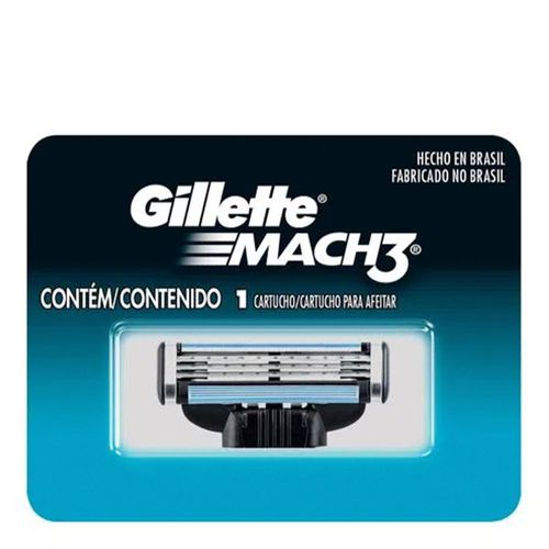 Carga Gillette Mach3 C/1 Unidade