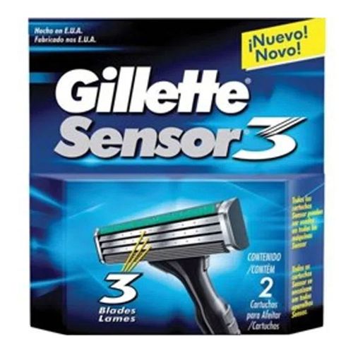 Carga Gillette Sensor 3 - 2 Unidades Carga Gillette Sensor 3 - 2 Unidades