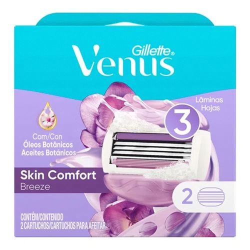 Carga para Aparelho de Depilar Gillette Venus Breeze 2 Unidades Carga para Aparelho de Depilar Gillette Venus Breeze 2 Unidades