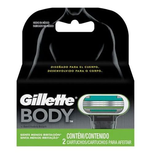 Carga para Aparelho Depilador Gillette Body 2 Unidades Carga para Aparelho Depilador Gillette Body 2 Unidades