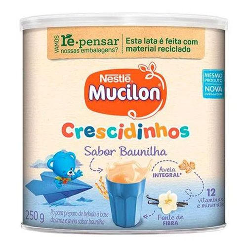 Cereal Infantil Mucilon Crescidinhos Baunilha 250g Cereal Infantil Mucilon Crescidinhos Baunilha 250g