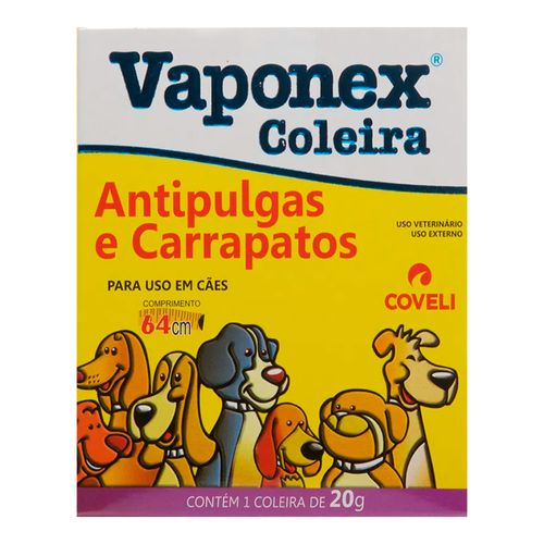 Coleira Antipulgas e Carrapatos Vaponex Coveli 20gr Coleira Antipulgas e Carrapatos Vaponex Coveli 20gr