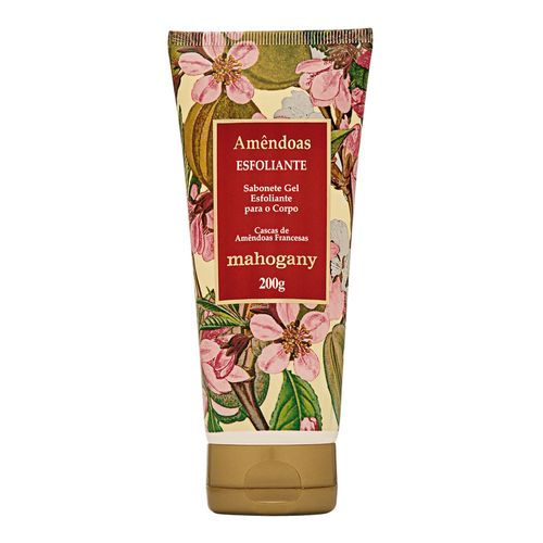 Sabonete Gel Esfoliante Amêndoas Mahogany 200g