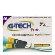 Tiras Reagentes P/ Medição De Glicose (Caixa 50 Unid) - G Tech Free