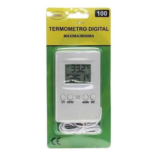 Termômetro Max/Min Digital Com Cabo Supermedy Termômetro Max/Min Digital Com Cabo Supermedy
