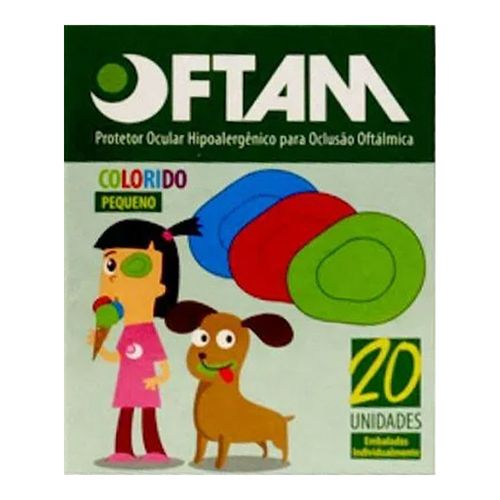 Protetor Ocular Oftam Colorido Amp Protetor Ocular Oftam Colorido Amp