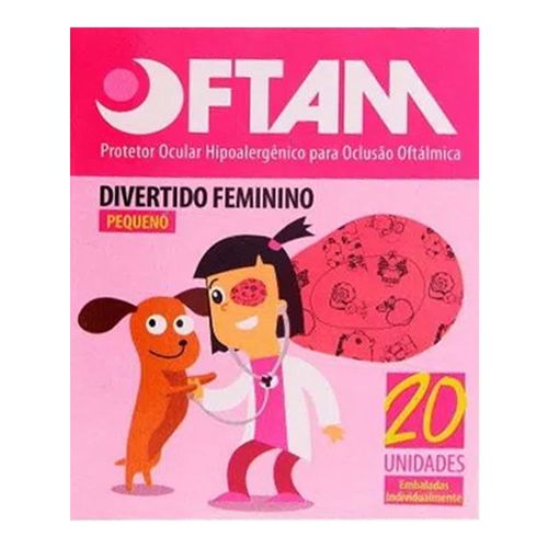 Protetor Ocular Oftam Divertido Rosa Amp Protetor Ocular Oftam Divertido Rosa Amp