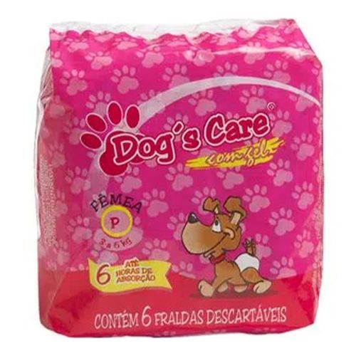 Fralda Higiênica Fêmea Descartável Dog’s Care - 06 Unidades Fralda Higiênica Fêmea Descartável Dog’s Care - 06 Unidades