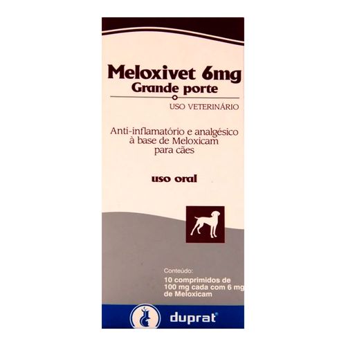 MELOXIVET 6mg- caixa com 10 compr MELOXIVET 6mg- caixa com 10 compr