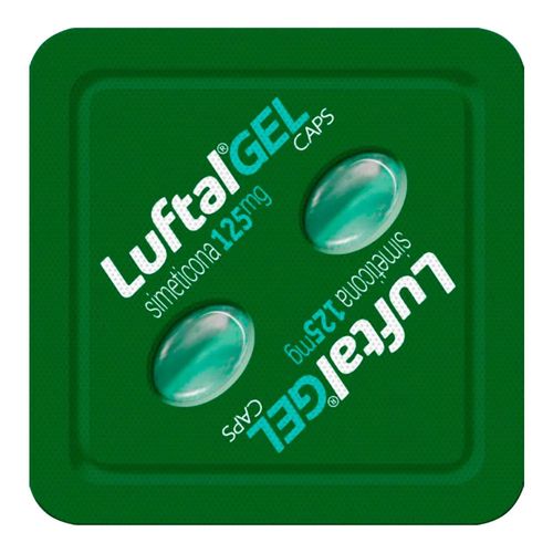 Antigases Luftal Gel Caps Simeticona 125mg 2 Cápsulas Gelatinosas