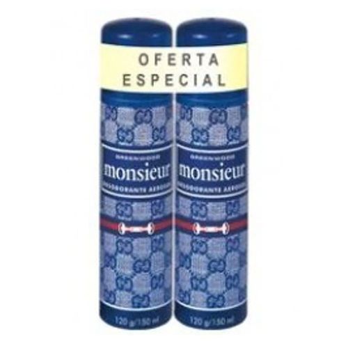 Desodorante Aerosol Monsieur Masculino 150g com 2 unidades Desodorante Aerosol Monsieur Masculino 150g com 2 unidades