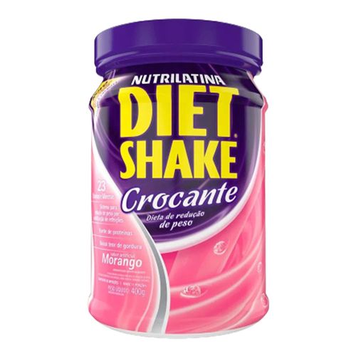 Diet Shake Nutrilatina Crocante Morango 400g Diet Shake Nutrilatina Crocante Morango 400g