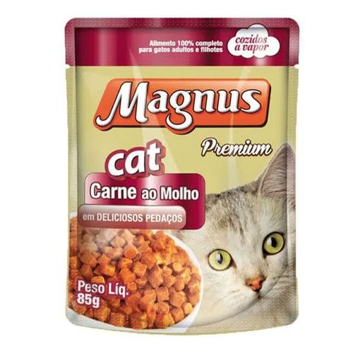 Sache para Gatos Magnus Carne ao Molho - 85g Sache para Gatos Magnus Carne ao Molho - 85g