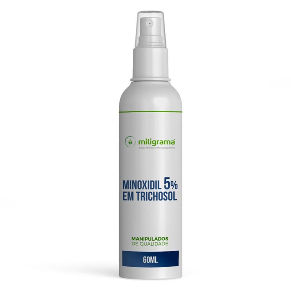 Minoxidil 5 em Trichosol Cabelos e Barba 60ml Drogarias Pacheco