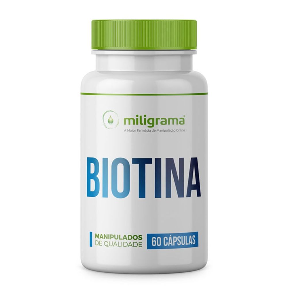 Biotina 5mg 60 Cápsulas - Drogarias Pacheco