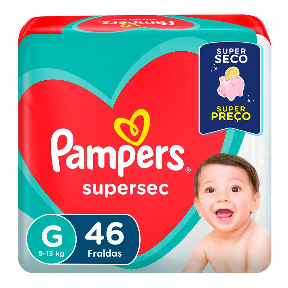 Fralda Pampers Super Sec G 46 Unidades