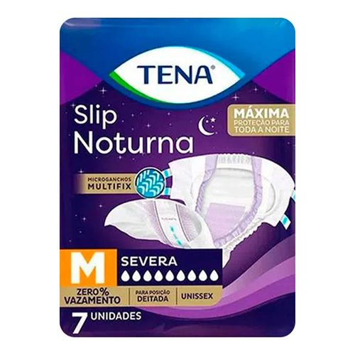 Fralda Geriátrica Tena Noturna M 7 Unidades Fralda Geriátrica Tena Noturna M 7 Unidades