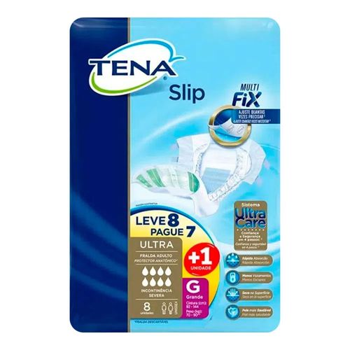 Fralda Geriátrica Tena Slip G 8 Unidades Fralda Geriátrica Tena Slip G 8 Unidades