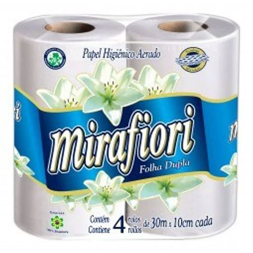 Papel Higiênico Miraflores com 4 Unidades de 30 Metros cada Papel Higiênico Miraflores com 4 Unidades de 30 Metros cada