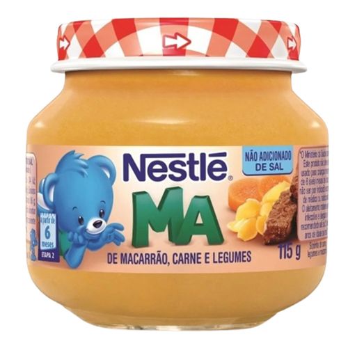 Papinha Nestlé Carne Legumes e Mandioquinha 115g Papinha Nestlé Carne Legumes e Mandioquinha 115g