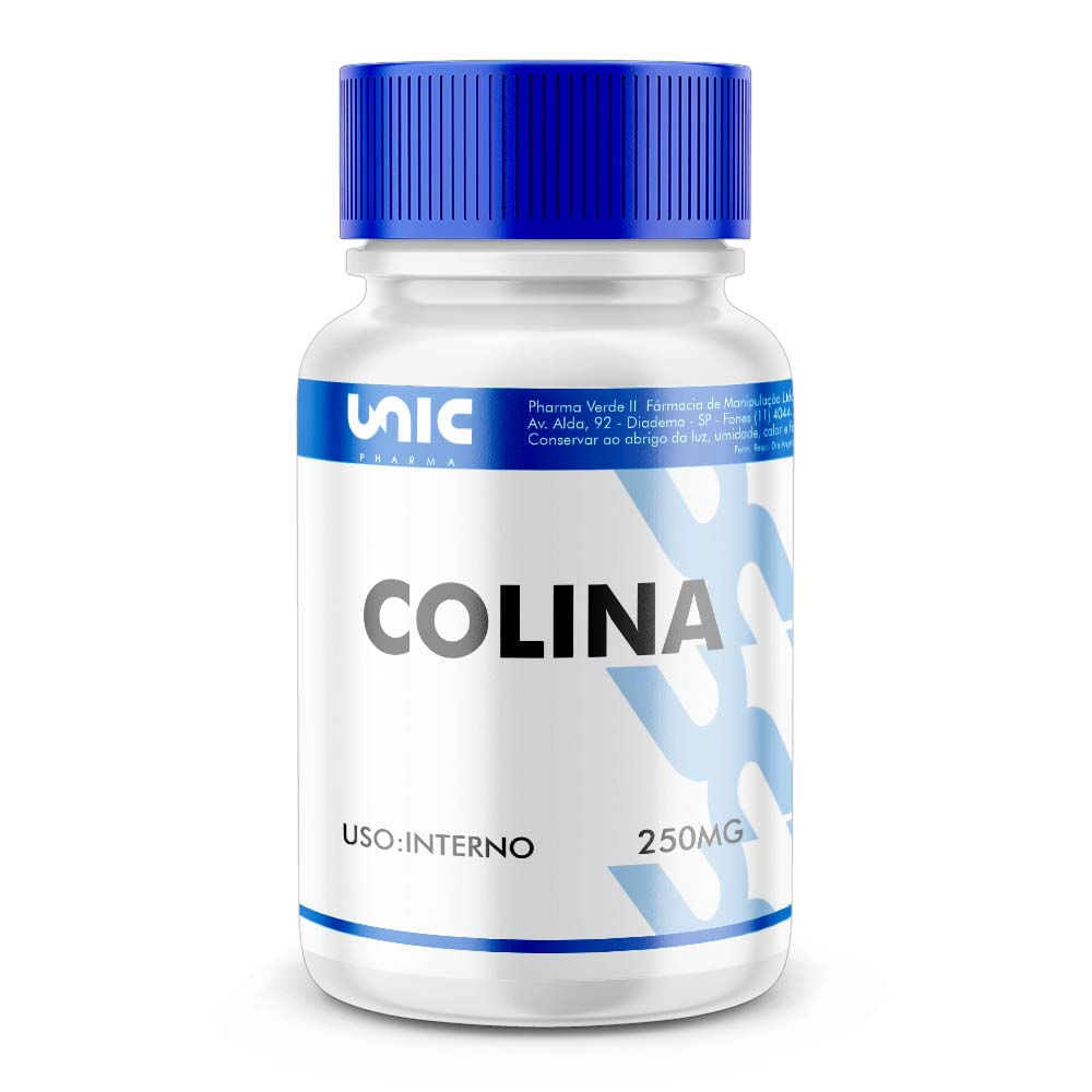 Colina 250mg - 60Cáps - Drogarias Pacheco