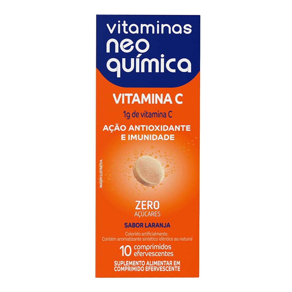 Vitamina Neo Química Vit C 10 comprimidos Efervescentes - Drogaria