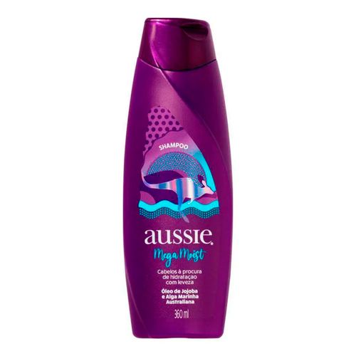 Kit Aussie Mega Moist Super Hidratação Shampoo 360ml + Condicionador