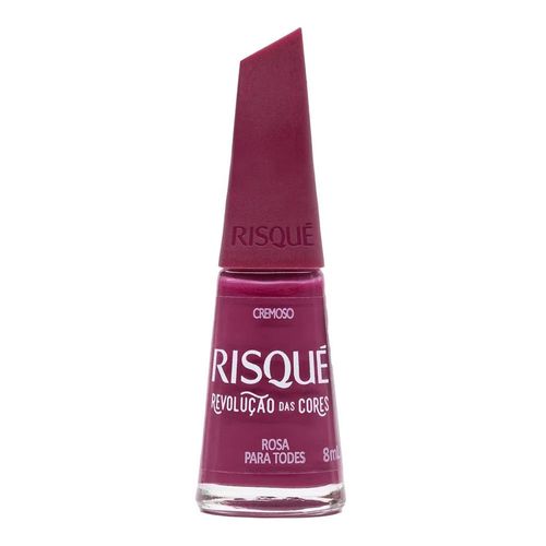 Esmalte Risqué Cremoso Revolução das Cores Rosa Para Todes 8ml Esmalte Risqué Cremoso Revolução das Cores Rosa Para Todes 8ml