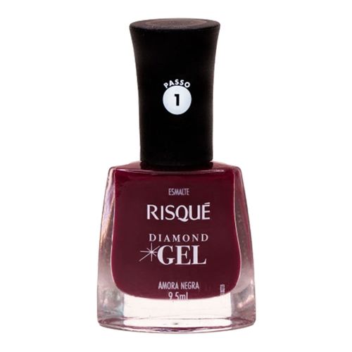 Esmalte Risqué Diamond Gel Amora Negra 9,5ml Esmalte Risqué Diamond Gel Amora Negra 9,5ml