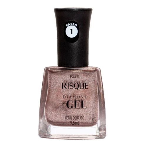 Esmalte Risqué Diamond Gel Cetim Dourado 9,5ml Esmalte Risqué Diamond Gel Cetim Dourado 9,5ml