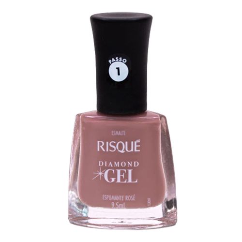 Esmalte Risqué Diamond Gel Espumante Rosé 9,5ml Esmalte Risqué Diamond Gel Espumante Rosé 9,5ml