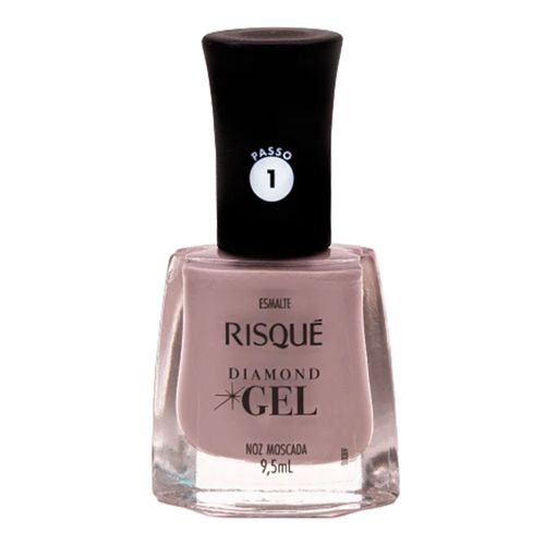 Esmalte Risqué Diamond Gel Noz Moscada 9,5ml Esmalte Risqué Diamond Gel Noz Moscada 9,5ml