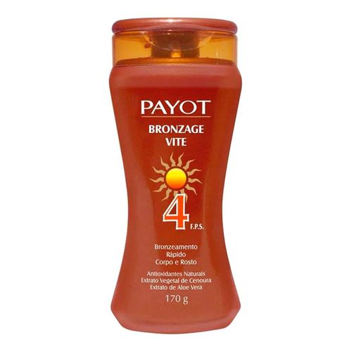Bronzeador Payot Bronzage Vite FPS4 170g Bronzeador Payot Bronzage Vite FPS4 170g