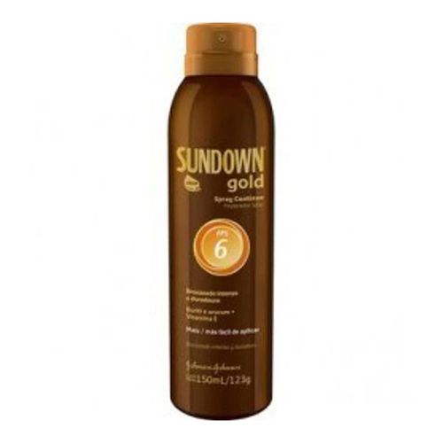 Bronzeador Sundown Gold Spray FPS 6 150ml Bronzeador Sundown Gold Spray FPS 6 150ml