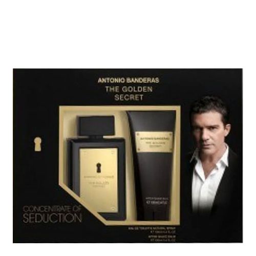 Kit Antônio Bandeira Golden Secret EAU de Toilette 100ml + Pós Barba 100ml Kit Antônio Bandeira Golden Secret EAU de Toilette 100ml + Pós Barba 100ml