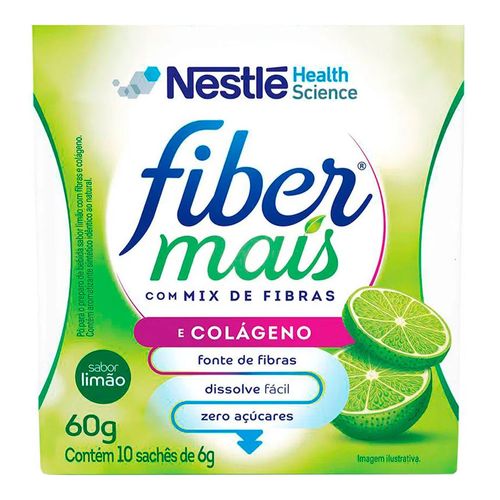 Regulador Intestinal FiberMais Colágeno Mix de Fibras Sabor Limão 10 Sachês Regulador Intestinal FiberMais Colágeno Mix de Fibras Sabor Limão 10 Sachês