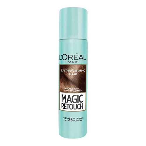 Retoque de Raiz L'Oréal Paris Spray Instantâneo Magic Retouch Castanho Claro 75ml