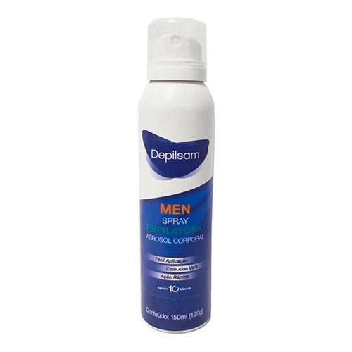 Spray Depilatório Depilsam Corporal Men Aerosol 150ml Spray Depilatório Depilsam Corporal Men Aerosol 150ml