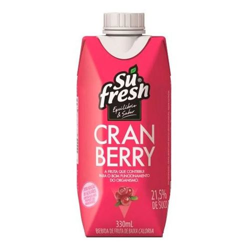 Suco Sufresh Equilíbio & Sabor Cramberry 330ml Suco Sufresh Equilíbio & Sabor Cramberry 330ml