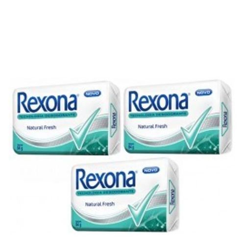 Sabonete Rexona Natural Fresh 84g 3 Unidades Sabonete Rexona Natural Fresh 84g 3 Unidades