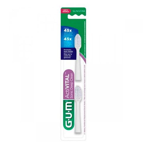 Refil Escova Dental Sonic Deep Clean GUM 2 Unidades Refil Escova Dental Sonic Deep Clean GUM 2 Unidades