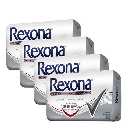 Sabonete Rexona Antibacteriano 4 Unidades Sabonete Rexona Antibacteriano 4 Unidades
