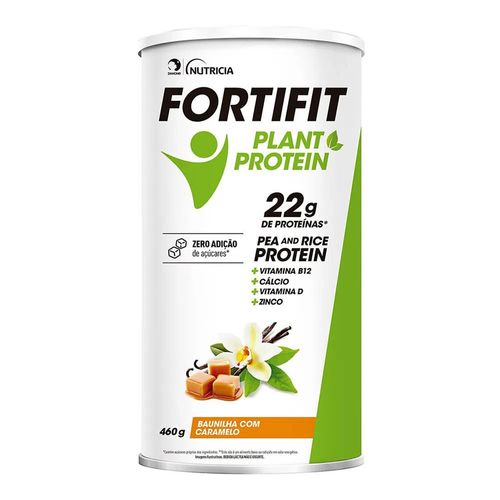 Suplemento Alimentar Fortifit Plant Protein Sabor Baunilha com Caramelo 460g Suplemento Alimentar Fortifit Plant Protein Sabor Baunilha com Caramelo 460g