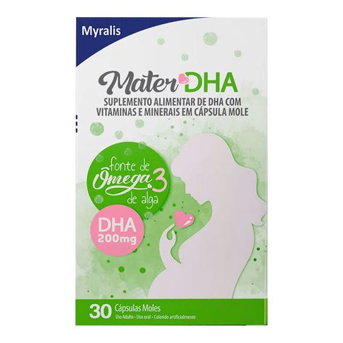 Suplemento Alimentar Mater DHA Myralis 30 Cápsulas Suplemento Alimentar Mater DHA Myralis 30 Cápsulas