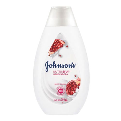 Loção Hidratante Johnson's Nutri Spa Renovadora Romã 200ml Loção Hidratante Johnson's Nutri Spa Renovadora Romã 200ml