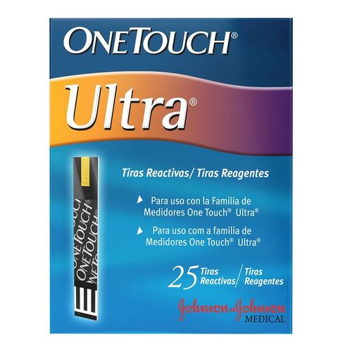 Tiras Reagentes OneTouch Utra 25 Unidades Tiras Reagentes OneTouch Utra 25 Unidades