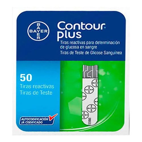 Tiras Reativas Contour Plus Bayer 50 Tiras Tiras Reativas Contour Plus Bayer 50 Tiras