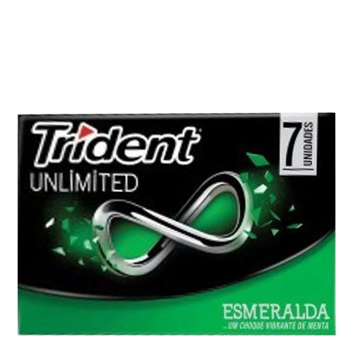 Trident Unlimited Menta Esmeralda com 7 unidades Trident Unlimited Menta Esmeralda com 7 unidades